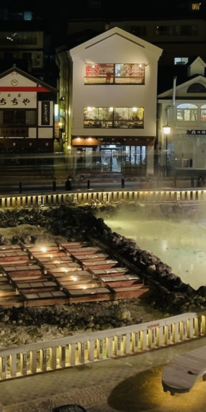 群馬県草津温泉湯畑